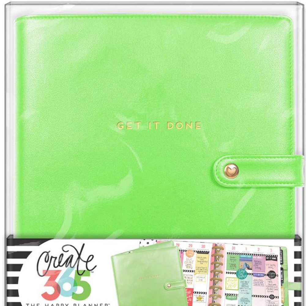 Me & My Big Ideas Spring Green Planner Cover New
